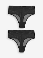 Triumph Tempting Sheer High Waist String Briefs 2 Pack - Image 5 of 6