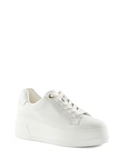 Темно-белый - Dune London Episode Flatform Lace Up Sport Trainers - Image 2 of 5