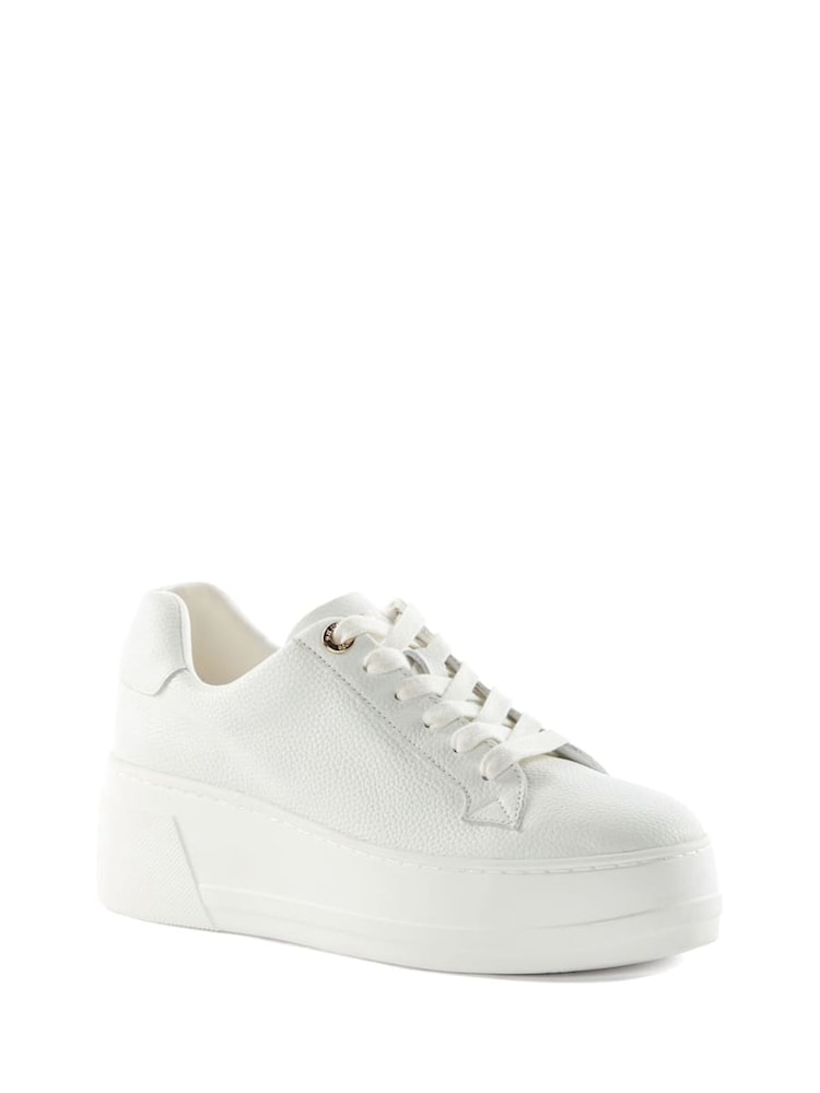 Темно-белый - Dune London Episode Flatform Lace Up Sport Trainers - Image 2 of 5