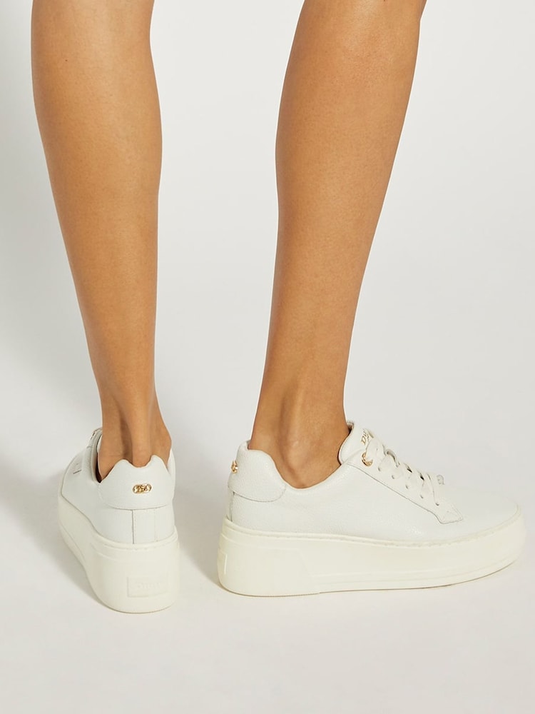 Темно-белый - Dune London Episode Flatform Lace Up Sport Trainers - Image 5 of 5
