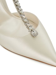 Dune London Cream Devotional Bridal Embellished Heels - Image 7 of 7