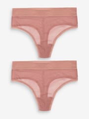 Triumph Tempting Sheer High Waist String Briefs 2 Pack - Image 5 of 6