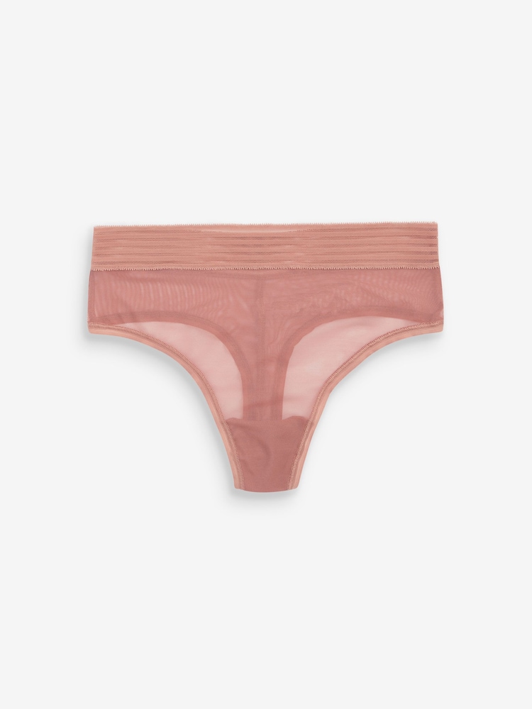 Triumph Tempting Sheer High Waist String Briefs 2 Pack - Image 6 of 6