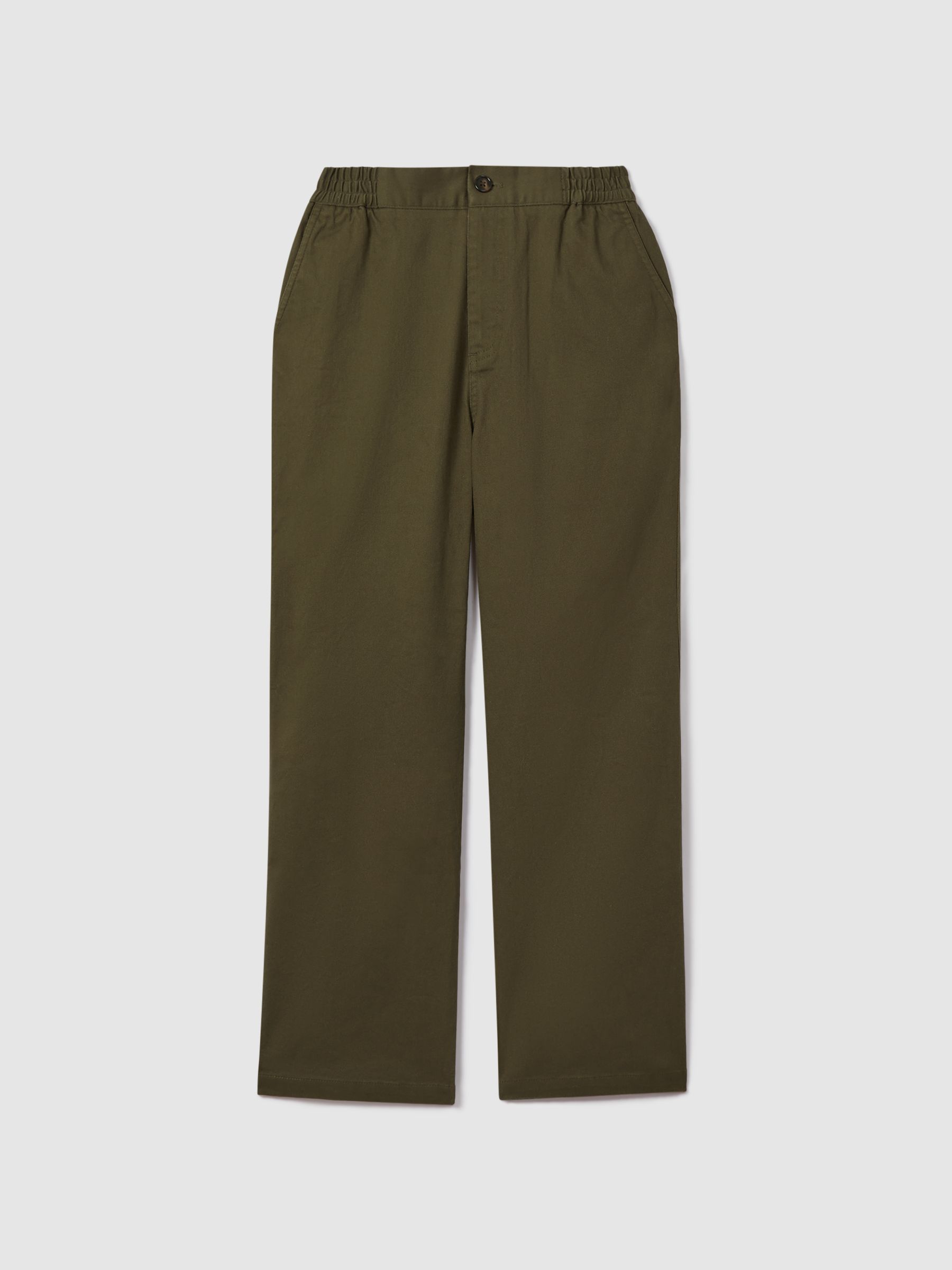 Reiss Sage Colter 3-9 Yrs Elasticated Waist Cotton Blend Trousers