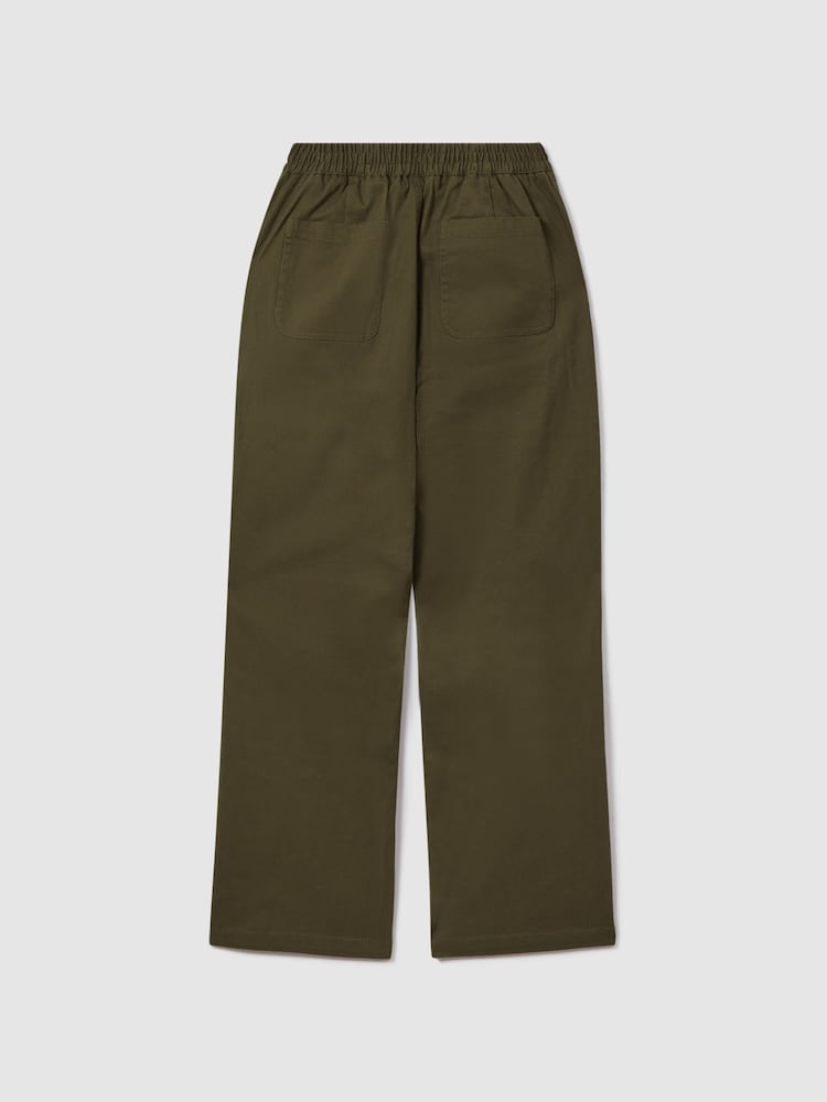 Reiss Sage Colter 3-9 yrs Elasticated Waist Cotton Blend Trousers - Image 2 of 3