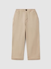 Reiss Stone Colter 3-9 yrs Elasticated Waist Cotton Blend Trousers - Image 2 of 4
