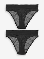 Triumph Tempting Sheer High Waist String Briefs 2 Pack - Image 5 of 6