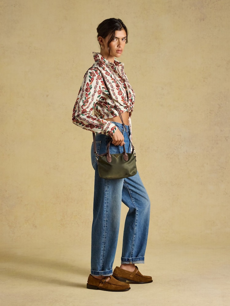 Joules Mini Khaki Green Crossbody Handbag - Image 2 of 8 Joules Mini Khaki Green Crossbody Handbag - Image 2 of 8