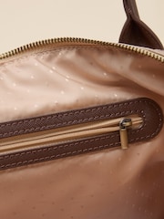 Joules Edie Neutral Rodeo Print Zip Top Shopper Bag - Image 5 of 9
