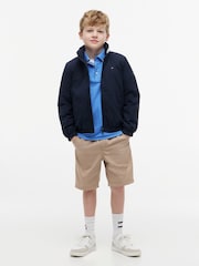 Tommy Hilfiger Navy Blue Essential Flag Logo Collar Padded Jacket - Image 3 of 7