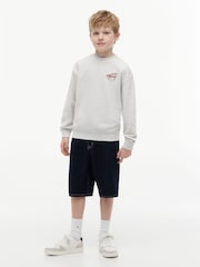 Tommy Hilfiger Grey Back Logo Graphic Sweatshirt - Image 3 of 5