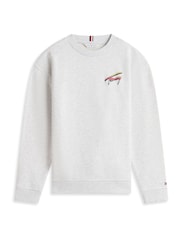 Tommy Hilfiger Grey Back Logo Graphic Sweatshirt - Image 5 of 5