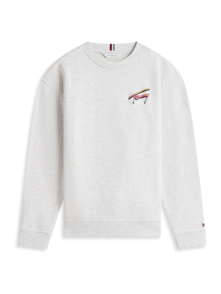 Tommy Hilfiger Grey Back Logo Graphic Sweatshirt - Image 5 of 5