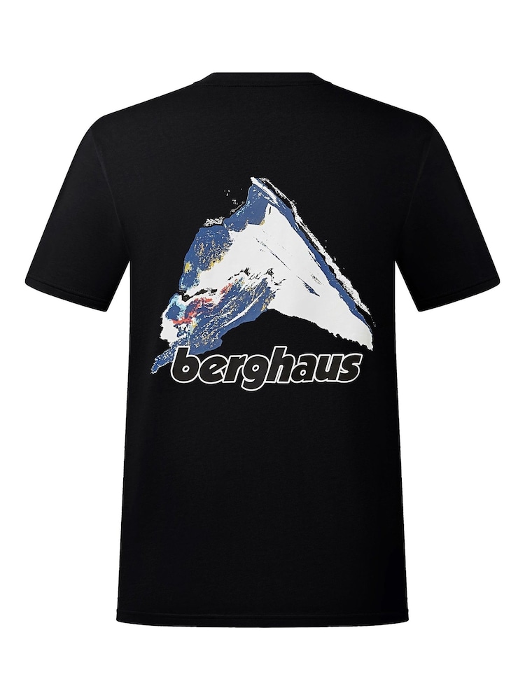 Berghaus Black Mountain Art Short Sleeve 100% Cotton T-Shirt - Image 6 of 6