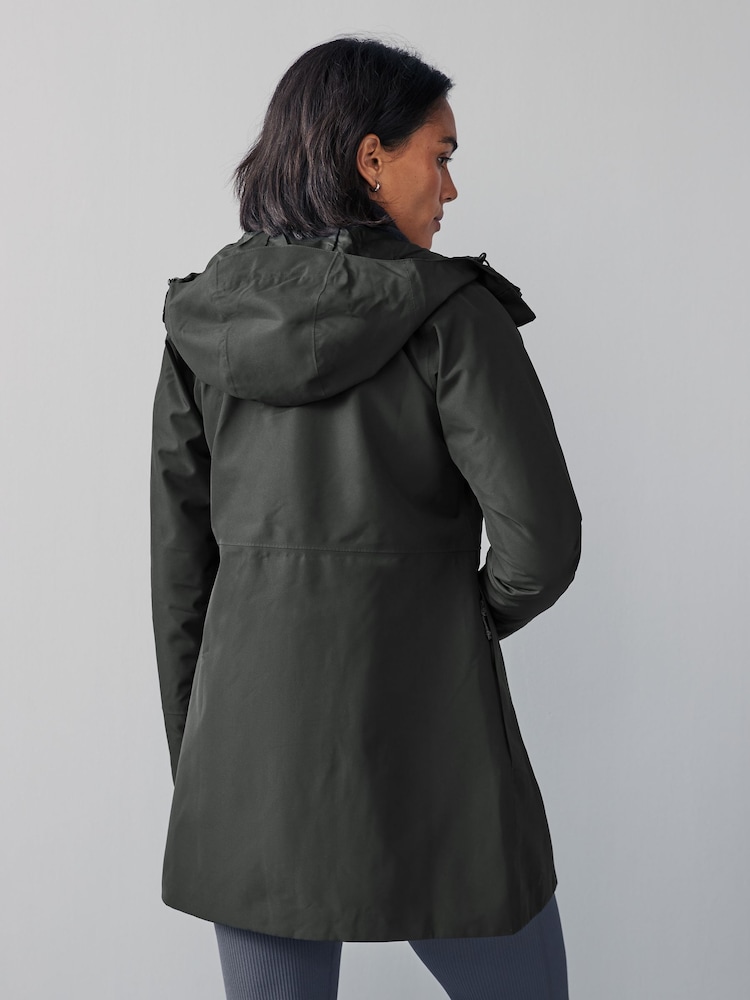 Berghaus Black Omeara Long Shell Waterproof Jacket - Image 2 of 8