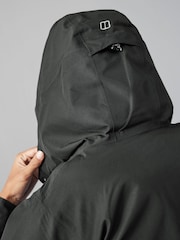 Berghaus Black Omeara Long Shell Waterproof Jacket - Image 7 of 8