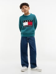Jean ample à broderie drapeau Tommy Hilfiger - Image 2 sur 5
