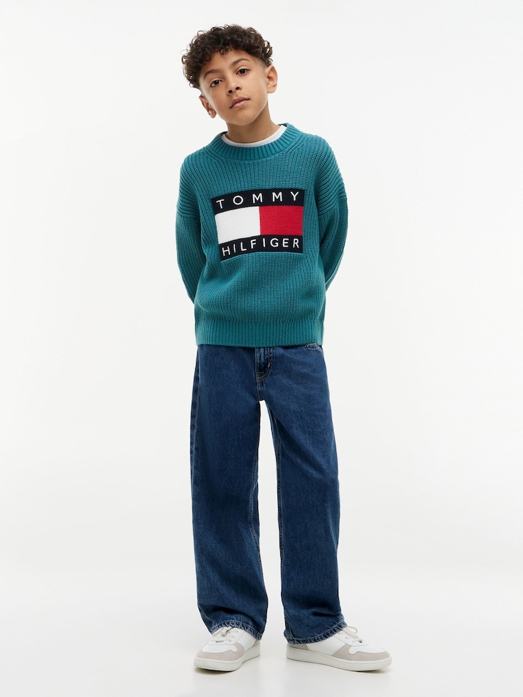 Jean ample à broderie drapeau Tommy Hilfiger - Image 2 sur 5