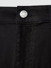 Vaqueros tapered de punto de corte entallado en negro Rufus de Reiss - Imagen 6 de 6