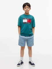 أزرق - تيشِرت جيرسيه بطبعة راية من Tommy Hilfiger - Image 4 of 5