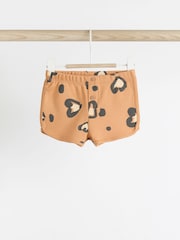 Leopard Print Baby 100% Cotton Top and Shorts 2 Piece Set - Image 4 of 9
