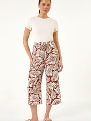 Roman Brown Petite Cropped Trousers - Image 2 of 5