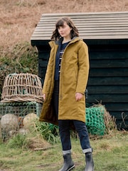 Seasalt Cornwall Yellow Janelle Waterproof Coat - Image 1 of 8