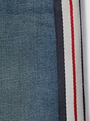 Reiss Blue Marie 13-14 yrs Side Stripe Straight Leg Jeans - Image 6 of 6