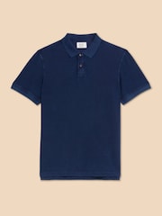 White Stuff Blue 100% Cotton Utility Polo Shirt - Image 5 of 7