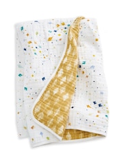 Aden + Anais White Essentials Cotton Muslin Blanket - Image 3 of 6
