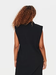 Saint Tropez Bronte Sleeveless Mock Neck Black Dress - Image 2 of 5