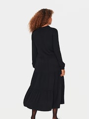 Saint Tropez Edina Long Sleeve Black Midi Dress - Image 2 of 6