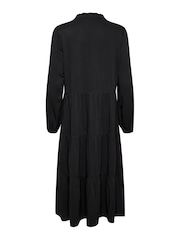 Saint Tropez Edina Long Sleeve Black Midi Dress - Image 6 of 6