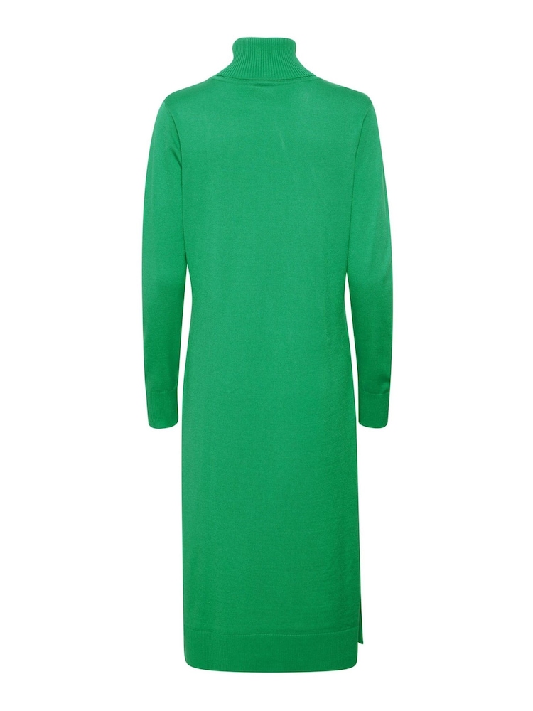 Saint Tropez Green Mila Rollneck Knitted Midi Dress - Image 6 of 6