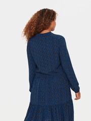 Saint Tropez Eda Knee Length Long Sleeve Black Dress - Image 2 of 6