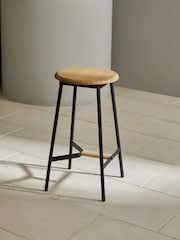 MADE.COM Black and Oak Kabin Bar Stool - Image 2 of 4