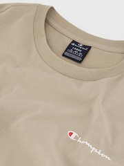 Champion Beige Crewneck 100% Cotton T-Shirt - Image 5 of 5