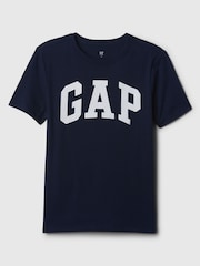Gap Navy Blue Logo Graphic Short Sleeve Crew Neck T-Shirt (4-13yrs) - Image 1 of 3