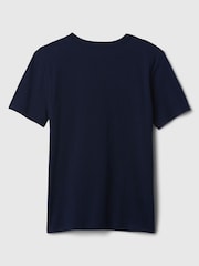 Gap Navy Blue Logo Graphic Short Sleeve Crew Neck T-Shirt (4-13yrs) - Image 2 of 3
