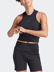 adidas Black Long Rib Vest - Image 2 of 7