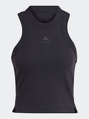 adidas Black Long Rib Vest - Image 7 of 7