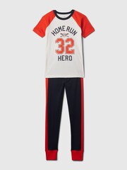 Gap Red Organic Cotton Short Sleeve Crew Neck Graphic Pyjama Set (4-13yrs) - Image 1 of 1