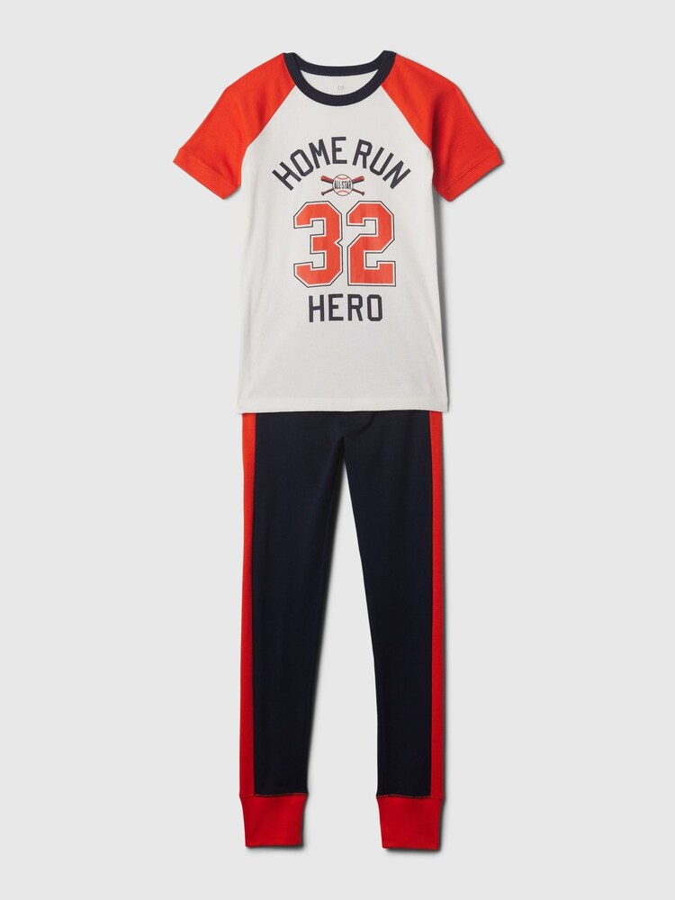 Gap Red Organic Cotton Short Sleeve Crew Neck Graphic Pyjama Set (4-13yrs) - Image 1 of 1