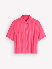 Boden Pink Double Cloth Shirt - Image 5 of 5