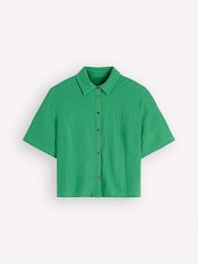 Boden Green Double Cloth Shirt - Image 5 of 5