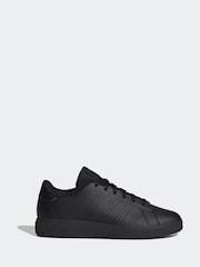adidas Black Kids Advantage Base 2.0 Trainers - Image 1 of 9