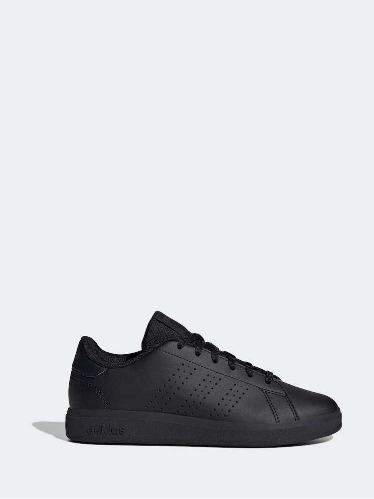 adidas Black Kids Advantage Base 2.0 Trainers - Image 1 of 9
