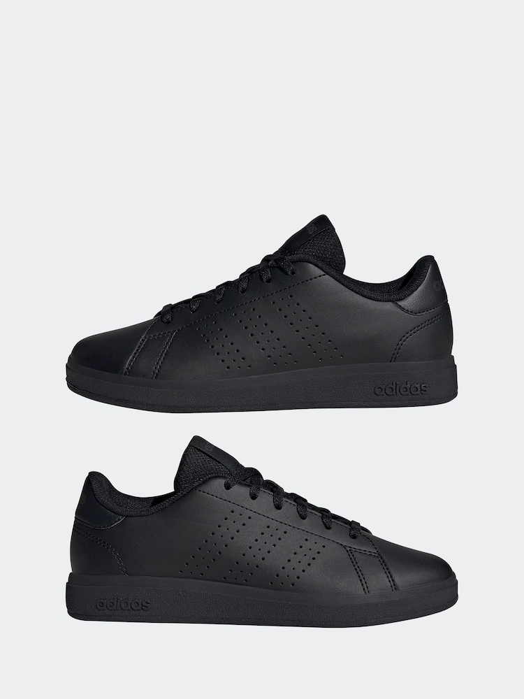 adidas Black Kids Advantage Base 2.0 Trainers - Image 7 of 9