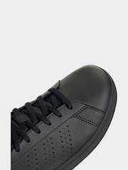 adidas Black Kids Advantage Base 2.0 Trainers - Image 8 of 9