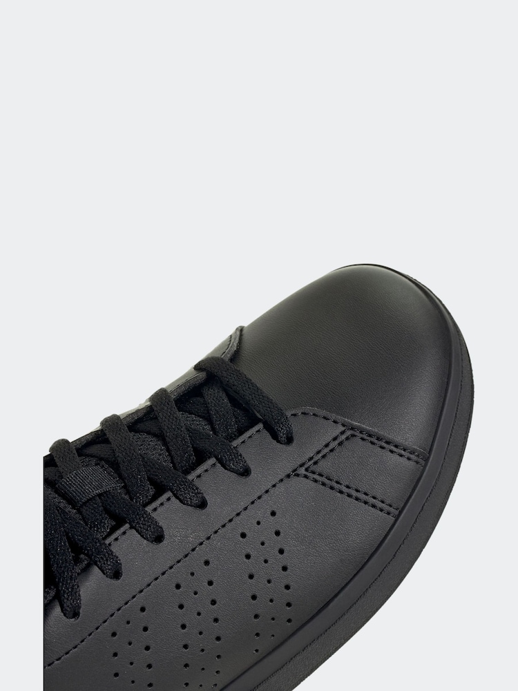 adidas Black Kids Advantage Base 2.0 Trainers - Image 8 of 9